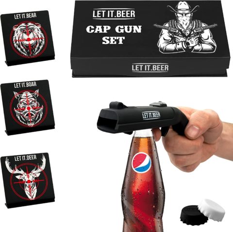 Cap Gun Bottle Opener bottle opener that shoots the cap