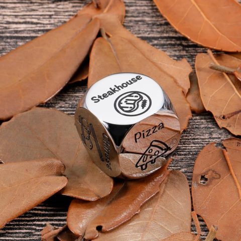 Food Decision Dice Food decision dice on a pile of leaves