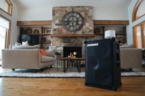 Huge Bluetooth Speaker a huge bluetooth speaker in the living room